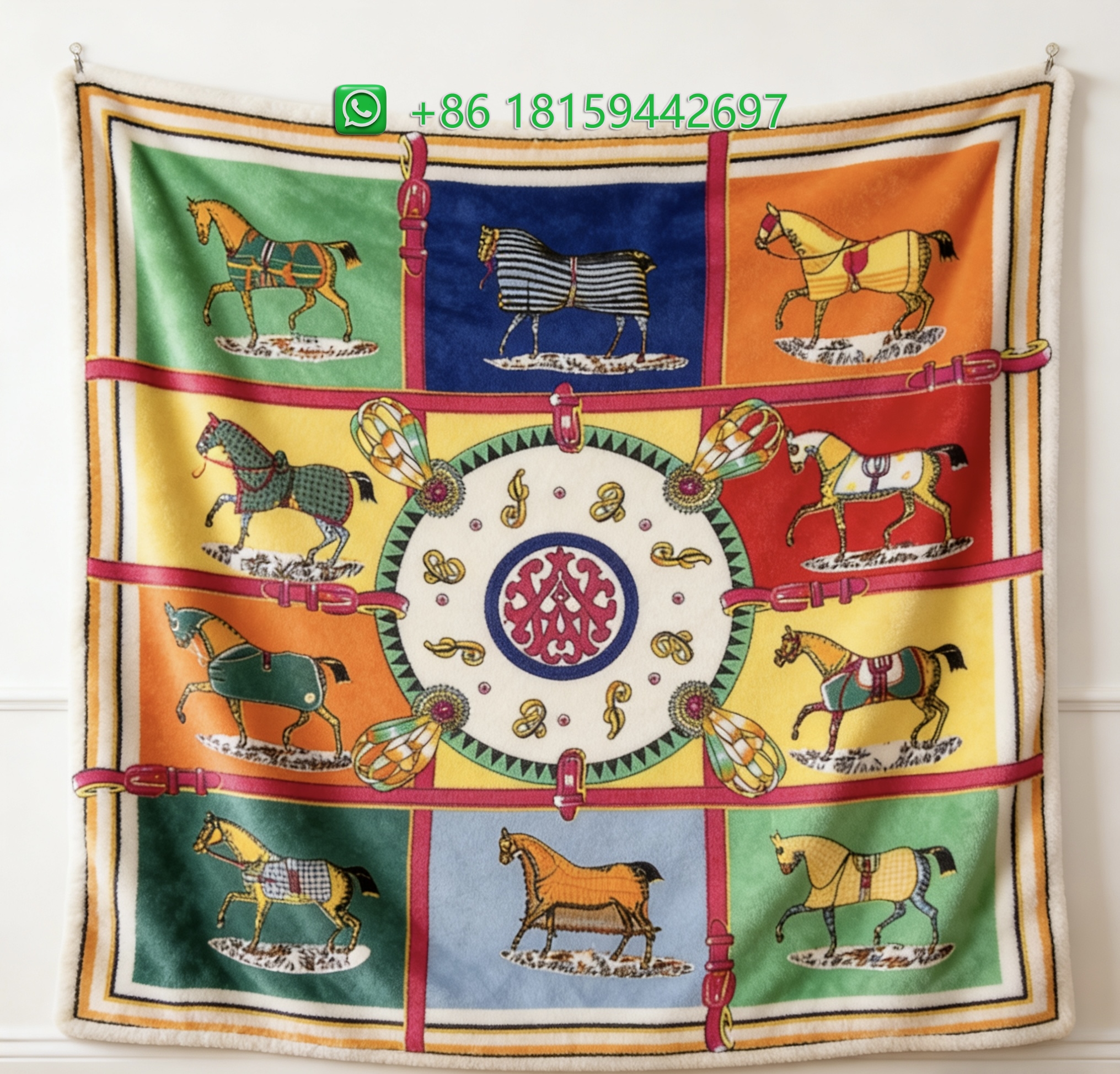 Hermes Throw Blankets